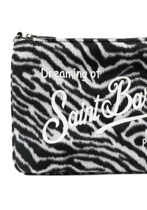 Pochette con logo SAINT BARTH | PAR0025 PARISIENNE FELT00269I ZEBRA 00 EMB